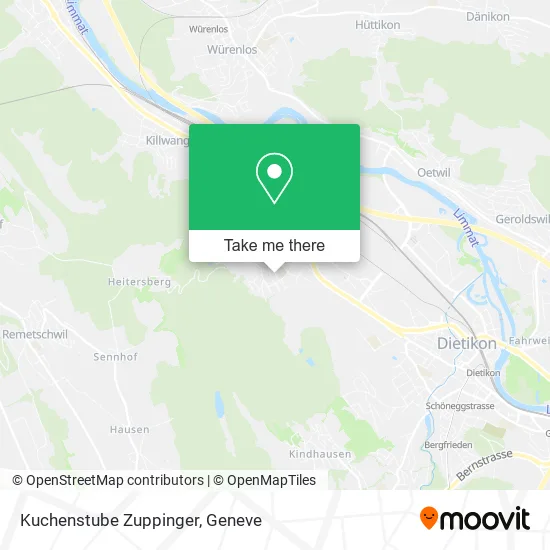 Kuchenstube Zuppinger map