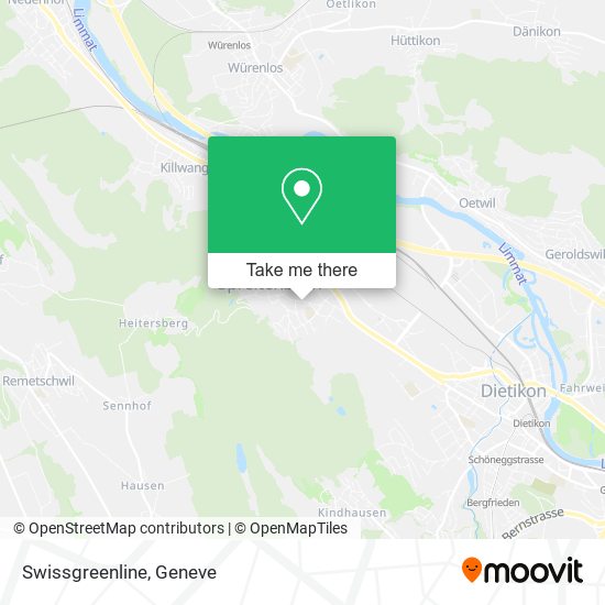 Swissgreenline map