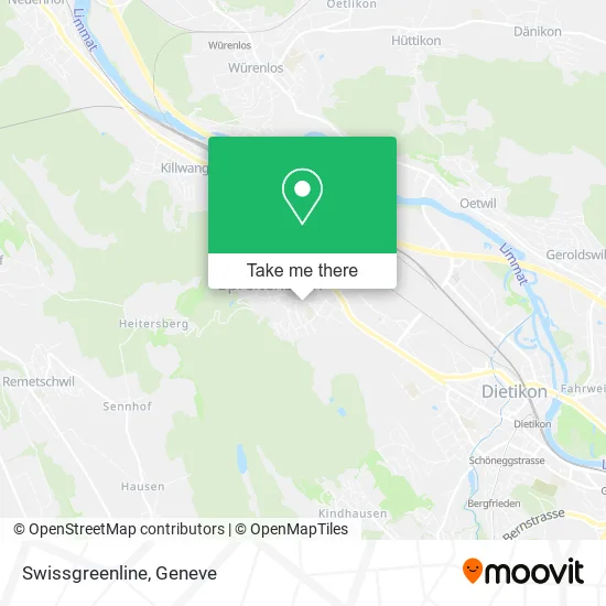 Swissgreenline map