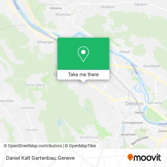 Daniel Kalt Gartenbau map