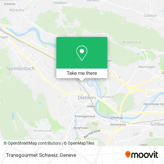 Transgourmet Schweiz map