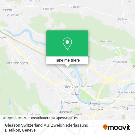 Gleason Switzerland AG, Zweigniederlassung Dietikon plan