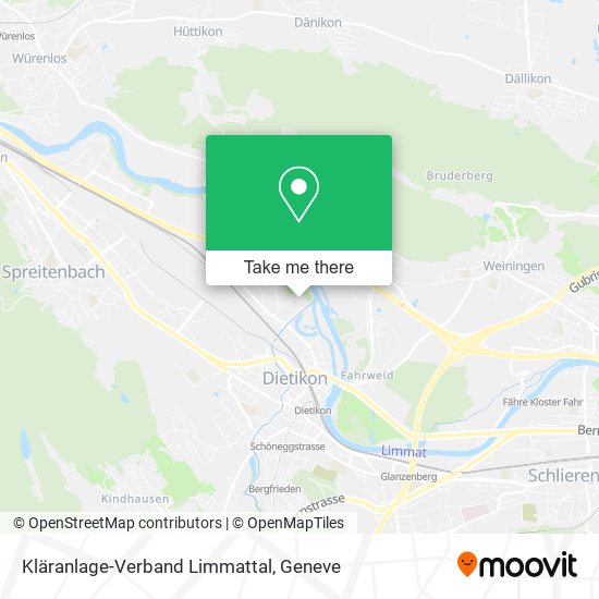 Kläranlage-Verband Limmattal map