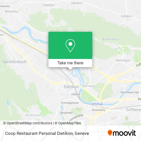Coop Restaurant Personal Dietikon map