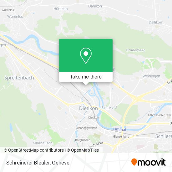 Schreinerei Bleuler map