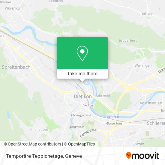 Temporäre Teppichetage map