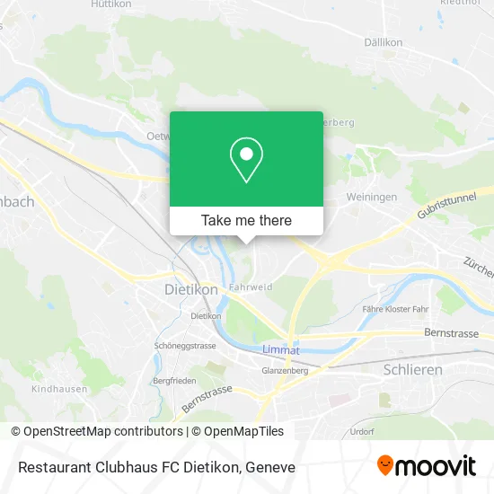 Restaurant Clubhaus FC Dietikon map