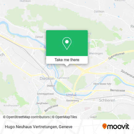 Hugo Neuhaus Vertretungen map