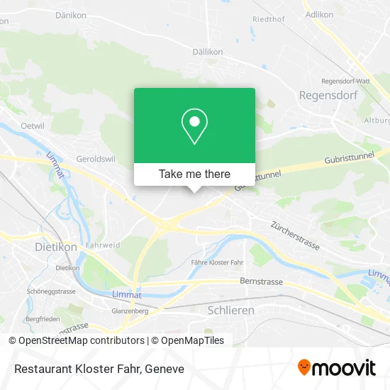 Restaurant Kloster Fahr map