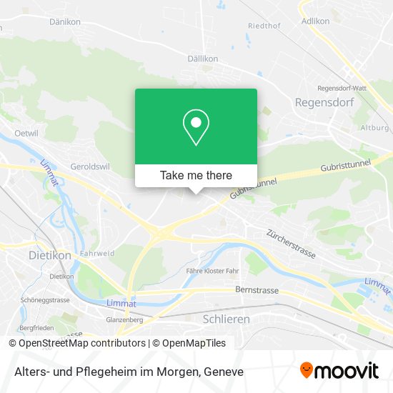 Alters- und Pflegeheim im Morgen map