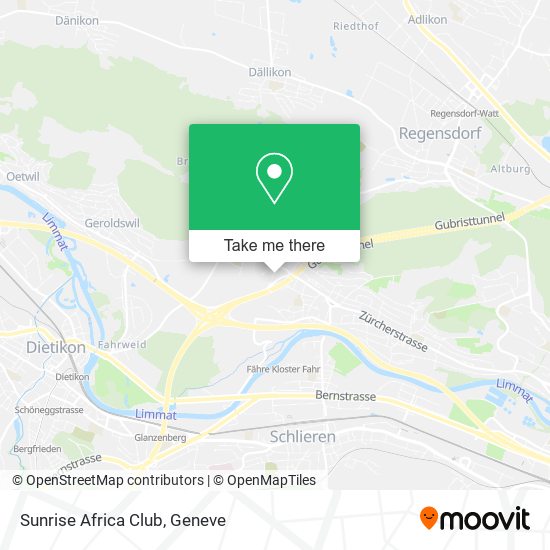 Sunrise Africa Club map