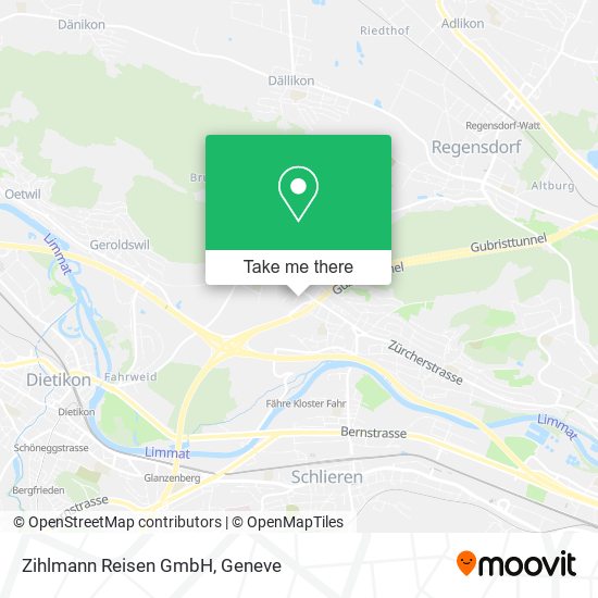 Zihlmann Reisen GmbH map