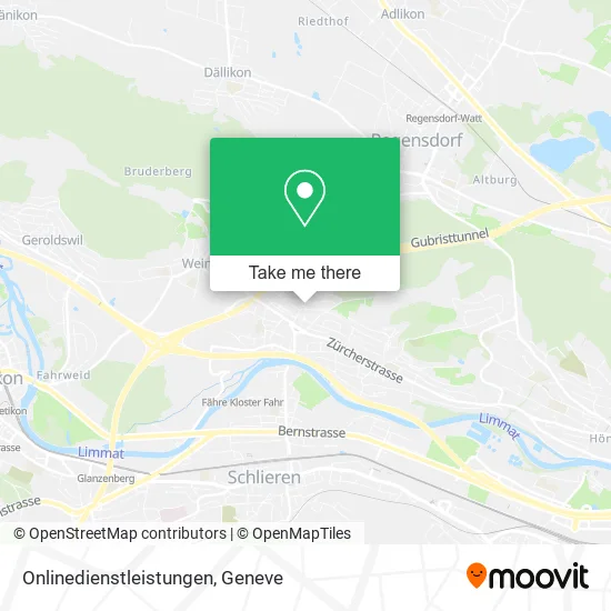 Onlinedienstleistungen map