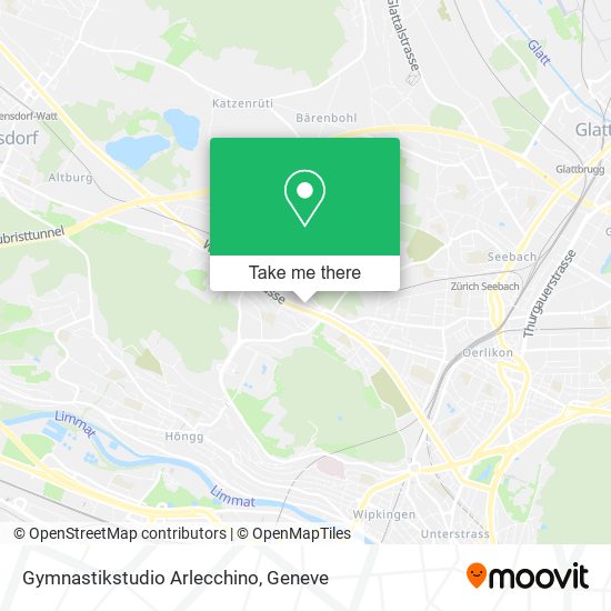 Gymnastikstudio Arlecchino map
