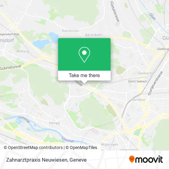 Zahnarztpraxis Neuwiesen map