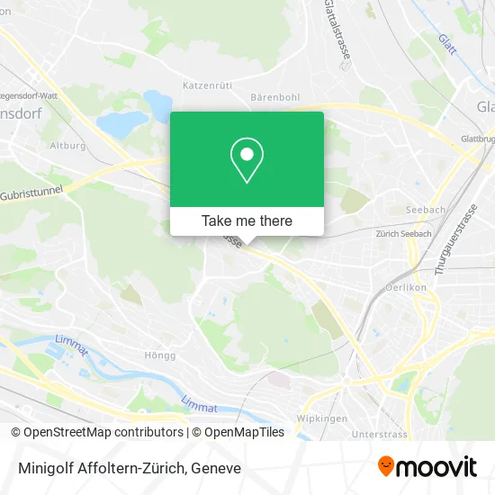 Minigolf Affoltern-Zürich map