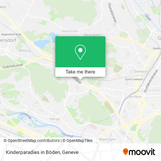 Kinderparadies in Böden map