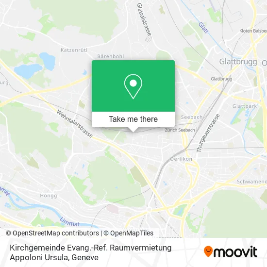 Kirchgemeinde Evang.-Ref. Raumvermietung Appoloni Ursula map