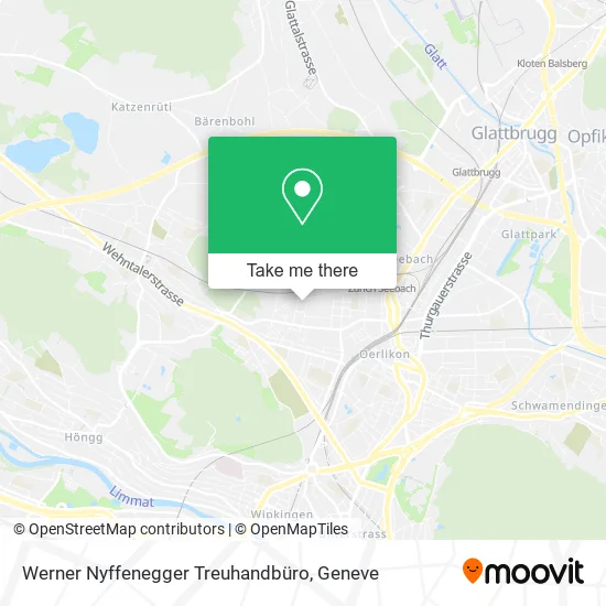 Werner Nyffenegger Treuhandbüro map
