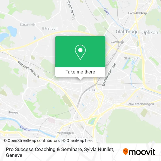 Pro Success Coaching & Seminare, Sylvia Nünlist map