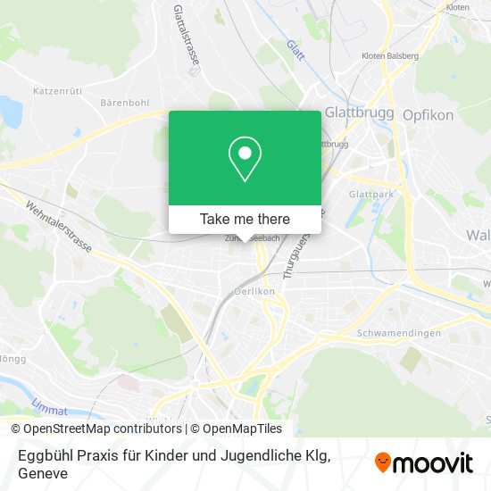 Eggbühl Praxis für Kinder und Jugendliche Klg map