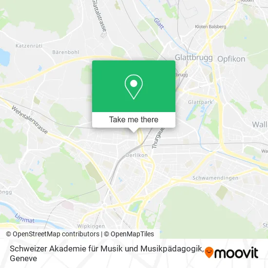 Schweizer Akademie für Musik und Musikpädagogik map