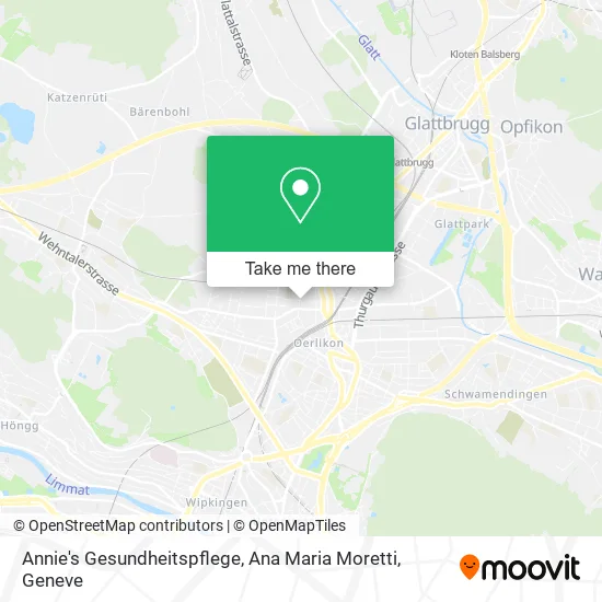 Annie's Gesundheitspflege, Ana Maria Moretti map