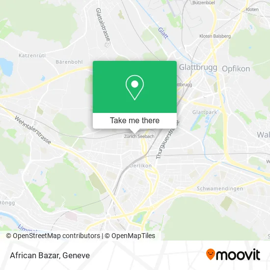 African Bazar map
