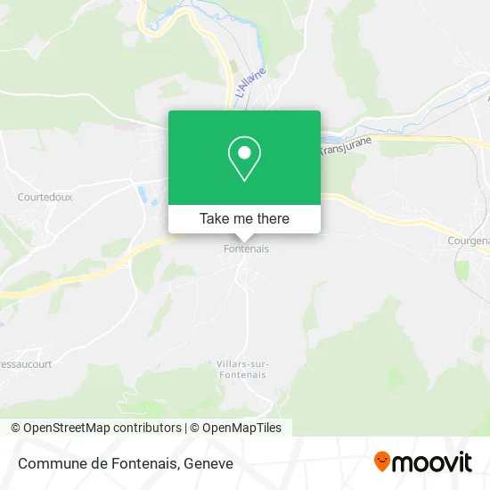 Commune de Fontenais map