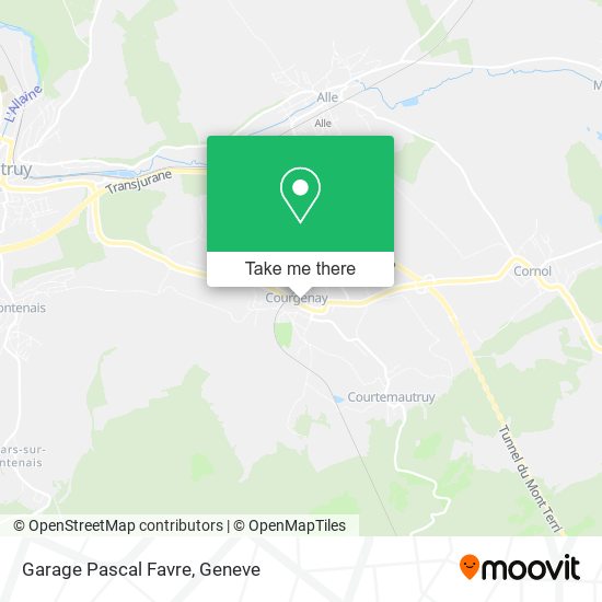 Garage Pascal Favre map