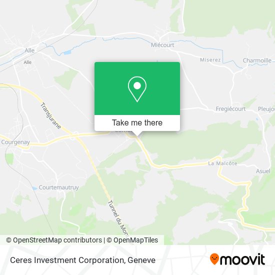 Ceres Investment Corporation map
