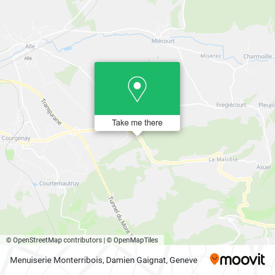 Menuiserie Monterribois, Damien Gaignat map