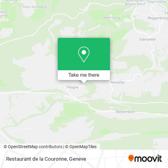 Restaurant de la Couronne map