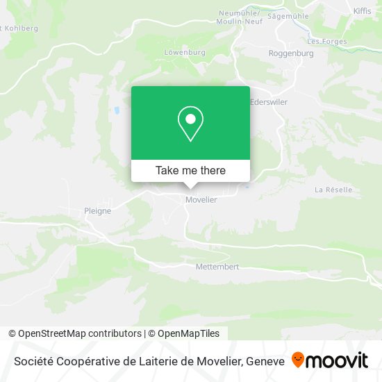 Société Coopérative de Laiterie de Movelier map