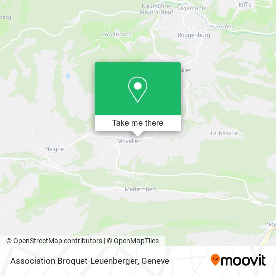 Association Broquet-Leuenberger map