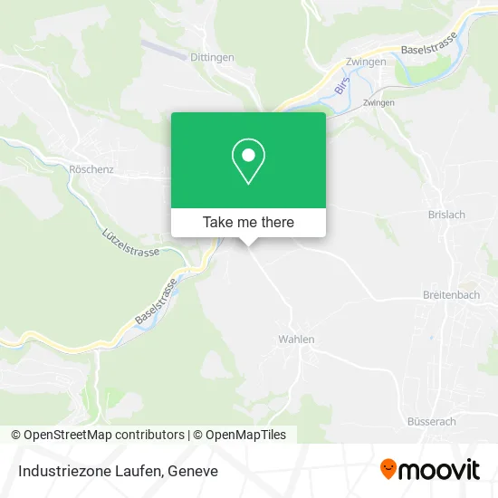 Industriezone Laufen map