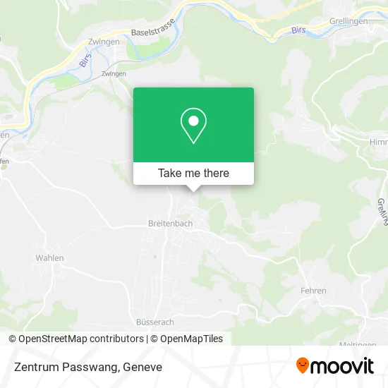 Zentrum Passwang map