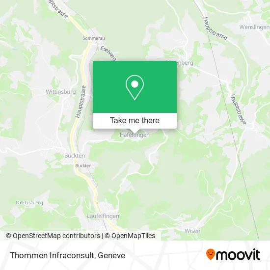 Thommen Infraconsult map