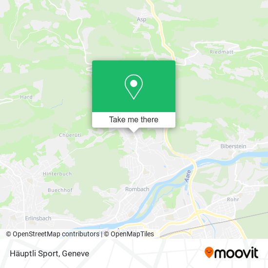 Häuptli Sport map