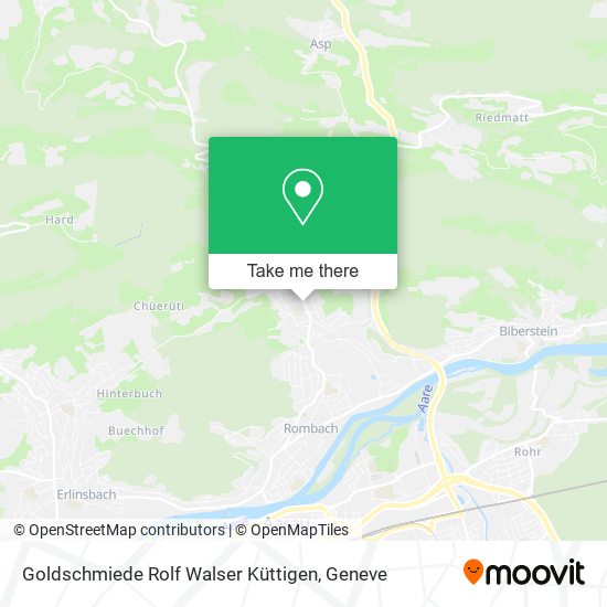 Goldschmiede Rolf Walser Küttigen map