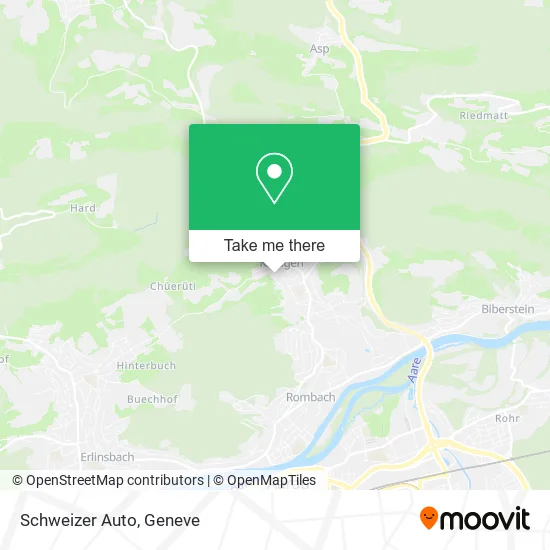 Schweizer Auto map
