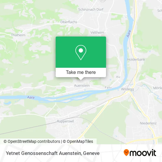 Yetnet Genossenschaft Auenstein map