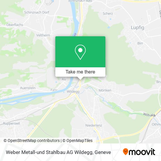 Weber Metall-und Stahlbau AG Wildegg map