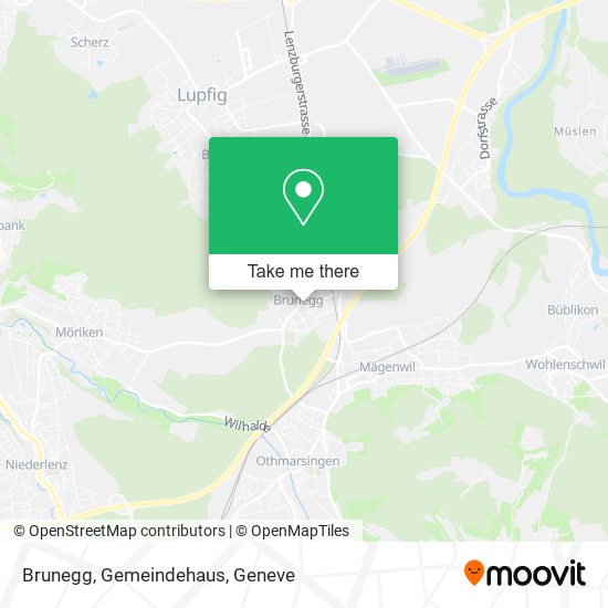 Brunegg, Gemeindehaus map