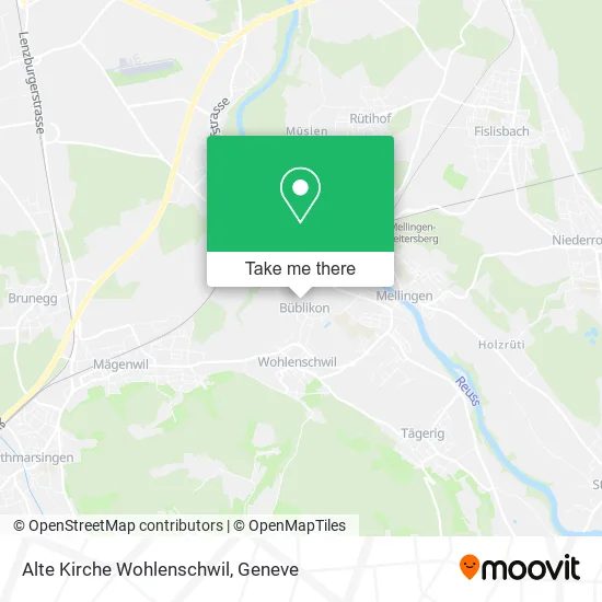Alte Kirche Wohlenschwil map
