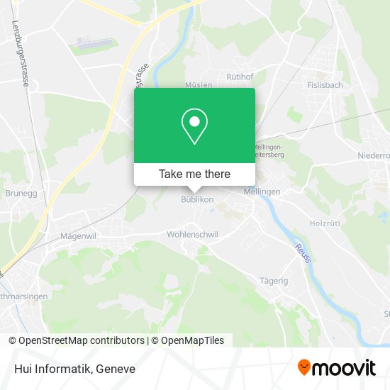 Hui Informatik map