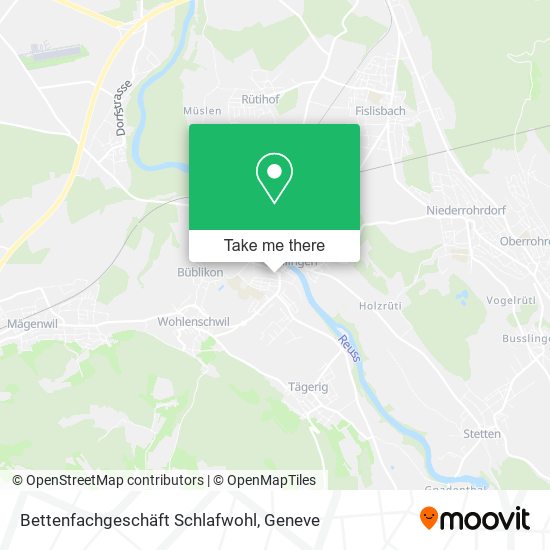 Bettenfachgeschäft Schlafwohl map