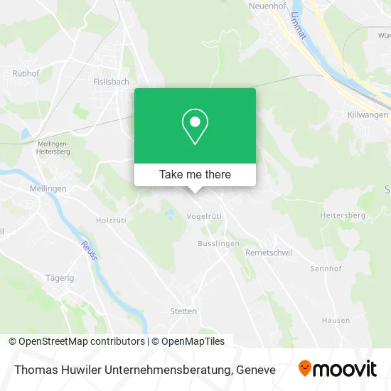 Thomas Huwiler Unternehmensberatung map