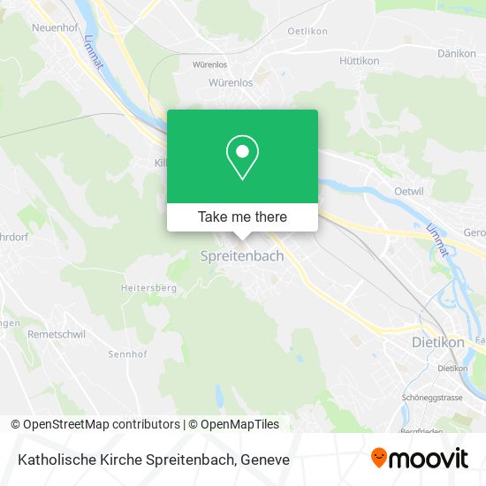 Katholische Kirche Spreitenbach map