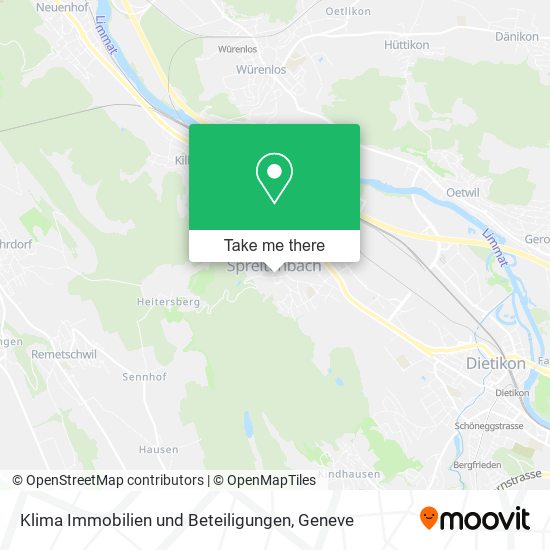 Klima Immobilien und Beteiligungen map